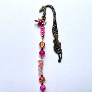 Mermaid Bookmark with rose quartz